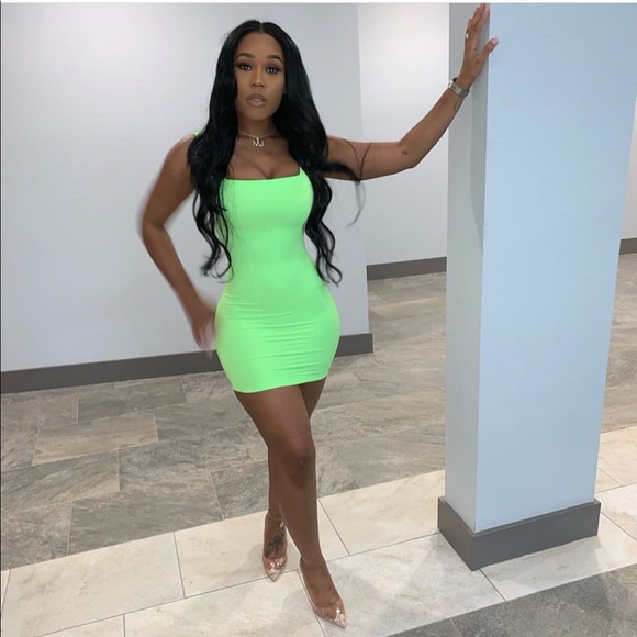 Cheap Lime Green Mini Dresses